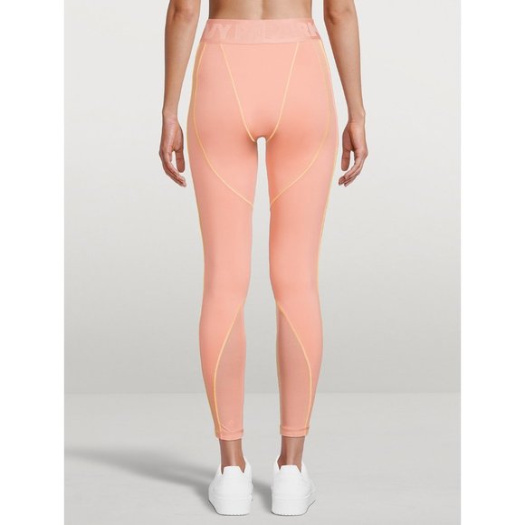 IVY PARK High-Waisted Leggings With Mesh Panels Pink Light Small Adidas Logo - Picture 2 of 11
